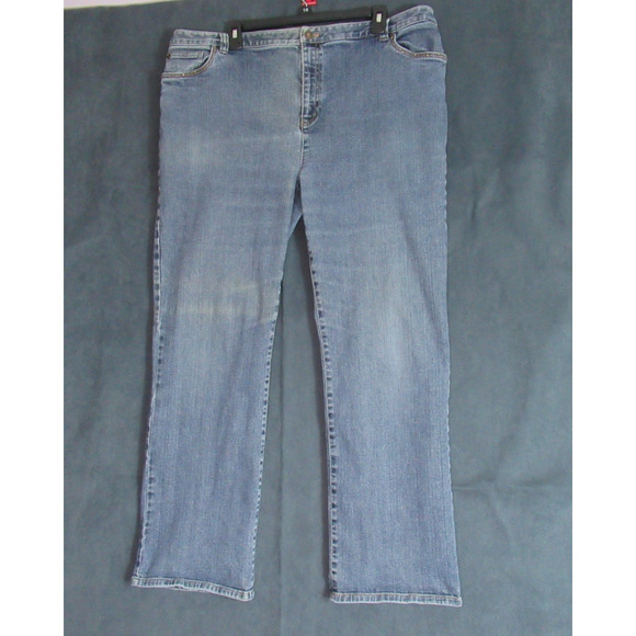 Vintage Casual Corner ANNEX Jeans Womens 20W Blue Denim Straight Stretch Momcore - Picture 1 of 8